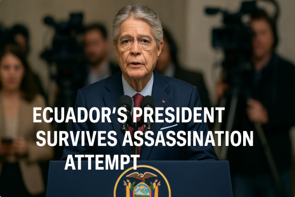Ecuador’s President Survives Assassination Attempt: Chaos, Questions, and the Battle for Legitimacy